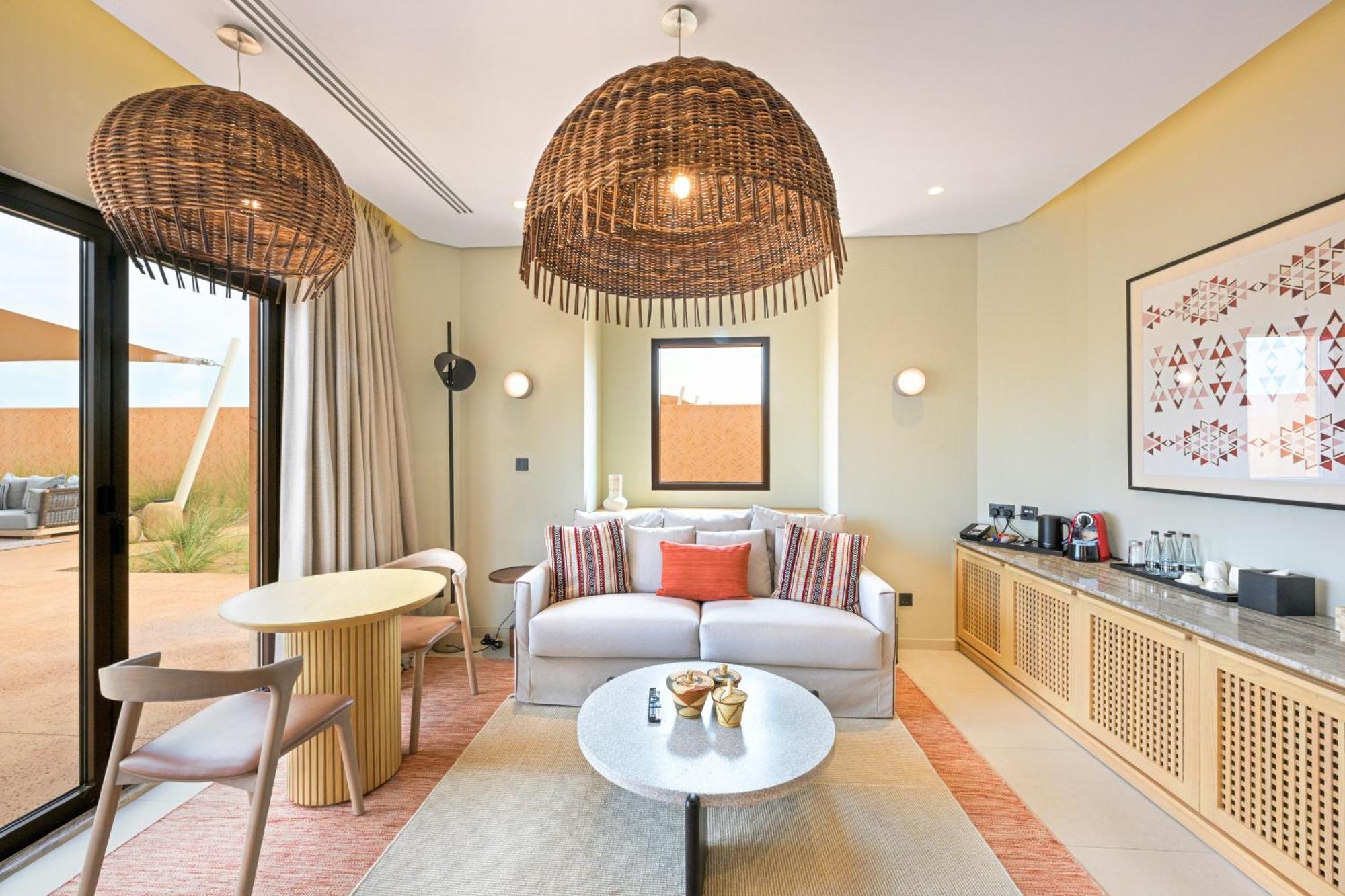 Hotel Al Badayer Retreat By Sharjah Collection Margham Exterior foto A living room at the hotel